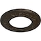 Ekena Millwork Salem Ceiling Medallion (Canopies up to 7 1/8"), 13 1/4"OD x 7 1/8"ID x 7/8"P, Stone Hearth Crackle CM13SASHC - alternate 3